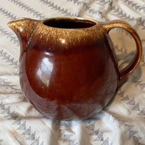 Vintage Hull Teapot Brown Drip -MISSING LID-